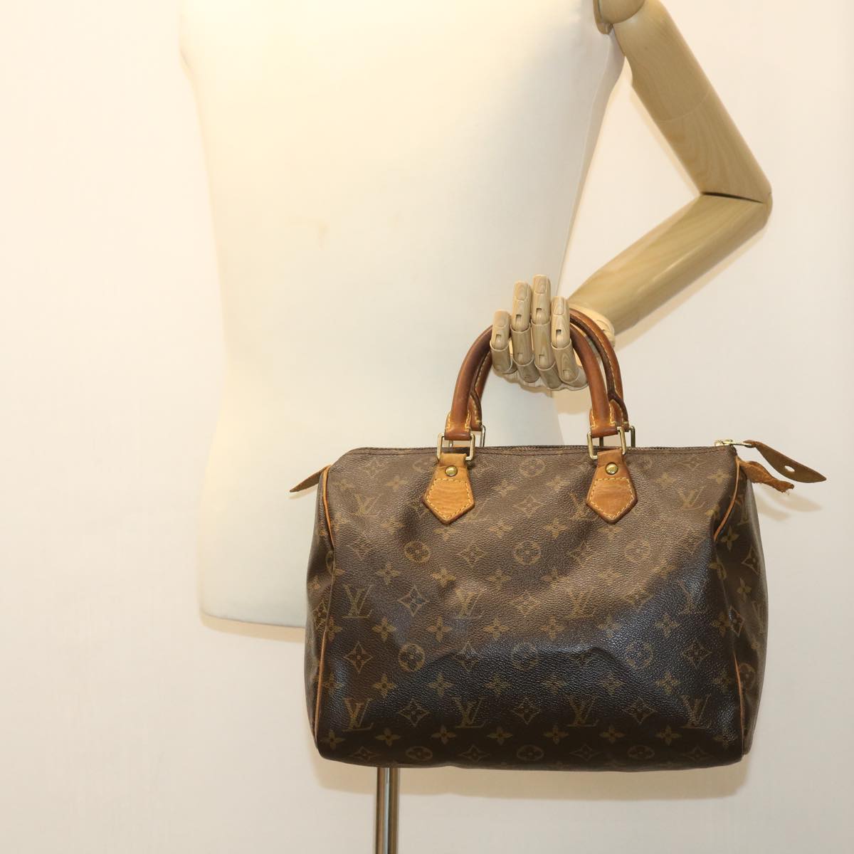 LOUIS VUITTON Monogram Speedy 30 Hand Bag M41526 LV Auth rd4219