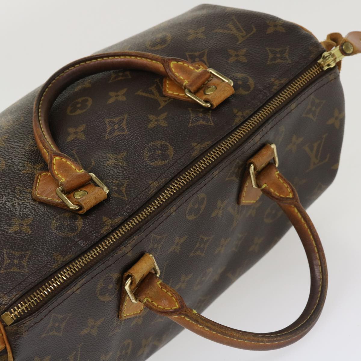 LOUIS VUITTON Monogram Speedy 30 Hand Bag M41526 LV Auth rd4219