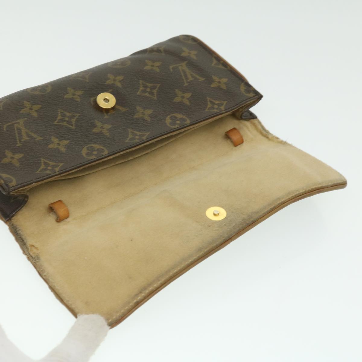 LOUIS VUITTON Monogram Pochette Twin GM Shoulder Bag M51852 LV Auth rd4220