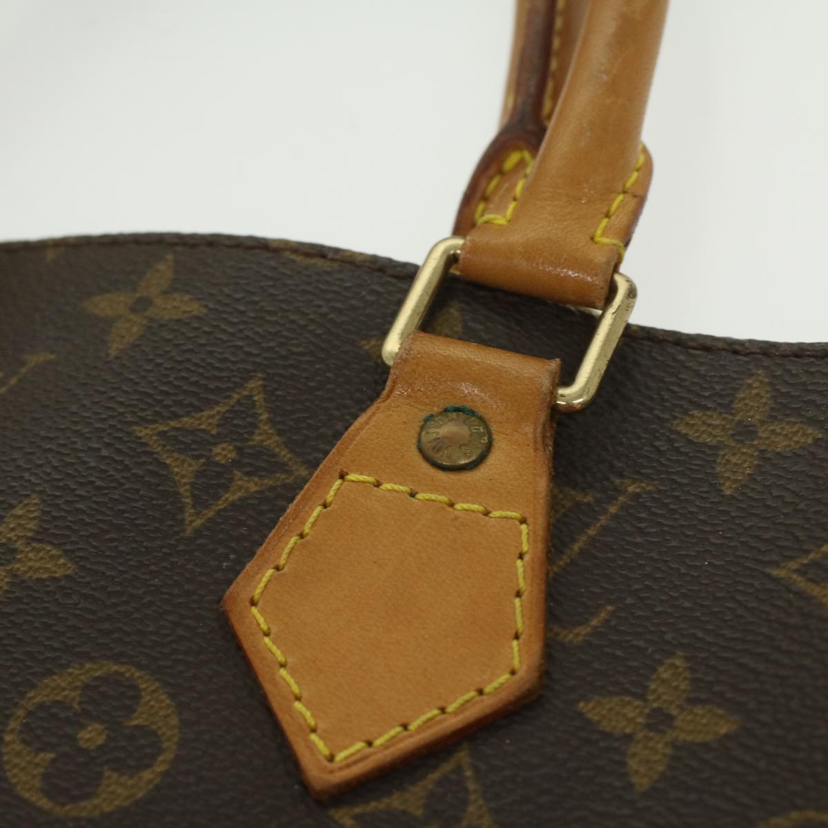 LOUIS VUITTON Monogram Sac Plat Hand Bag M51140 LV Auth rd4291