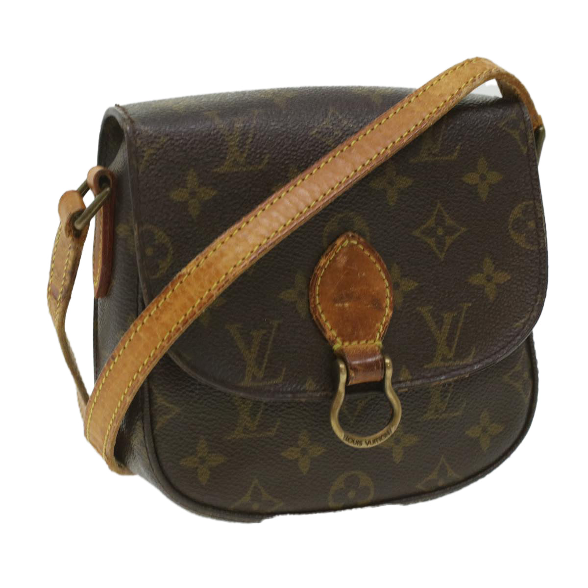 LOUIS VUITTON Monogram Saint Cloud PM Shoulder Bag M51244 LV Auth rd4322