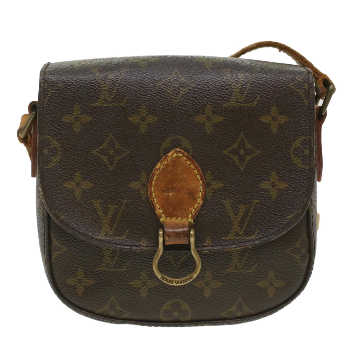 LOUIS VUITTON Monogram Saint Cloud PM Shoulder Bag M51244 LV Auth rd4322