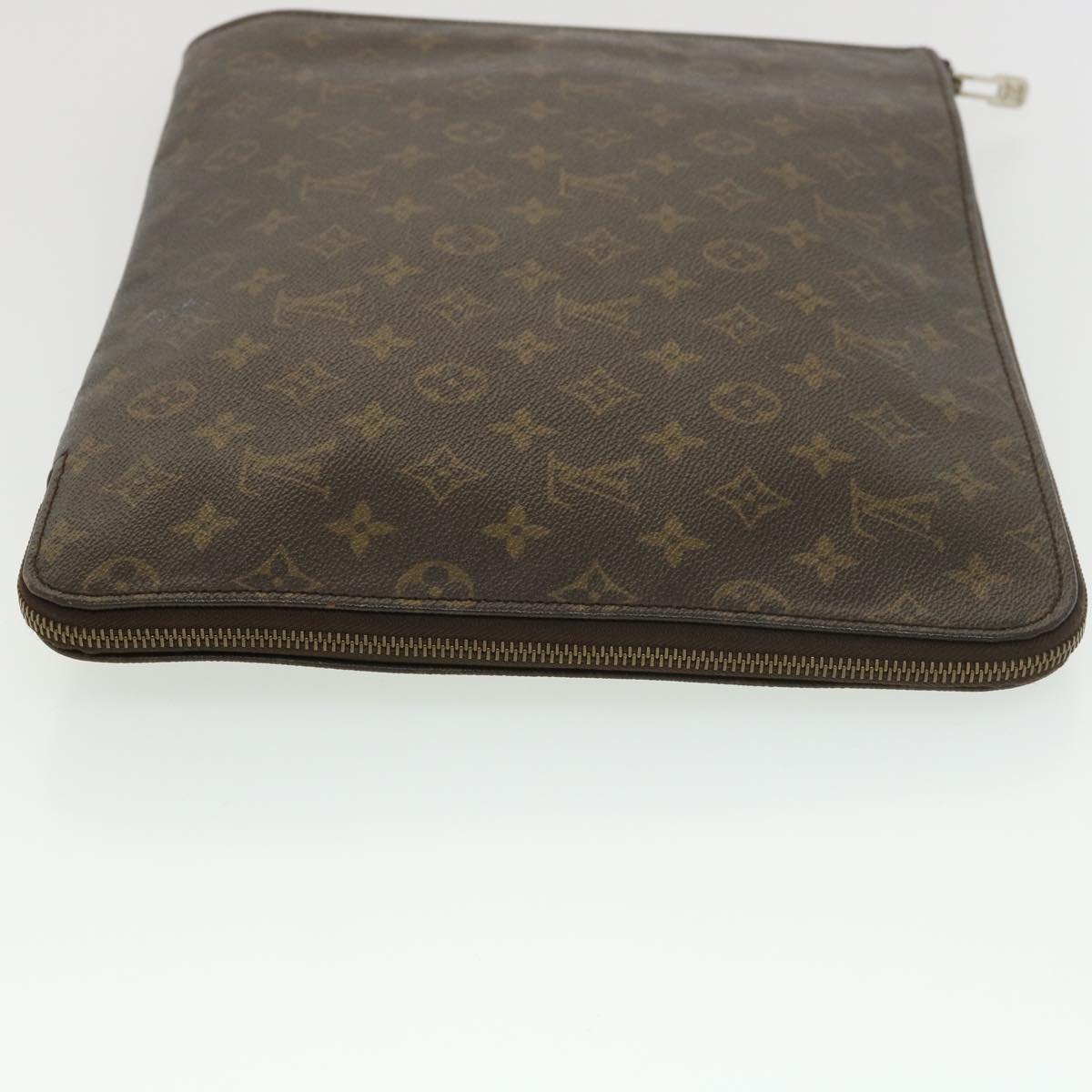 LOUIS VUITTON Monogram Poche Document Briefcase M53400 LV Auth rd4334