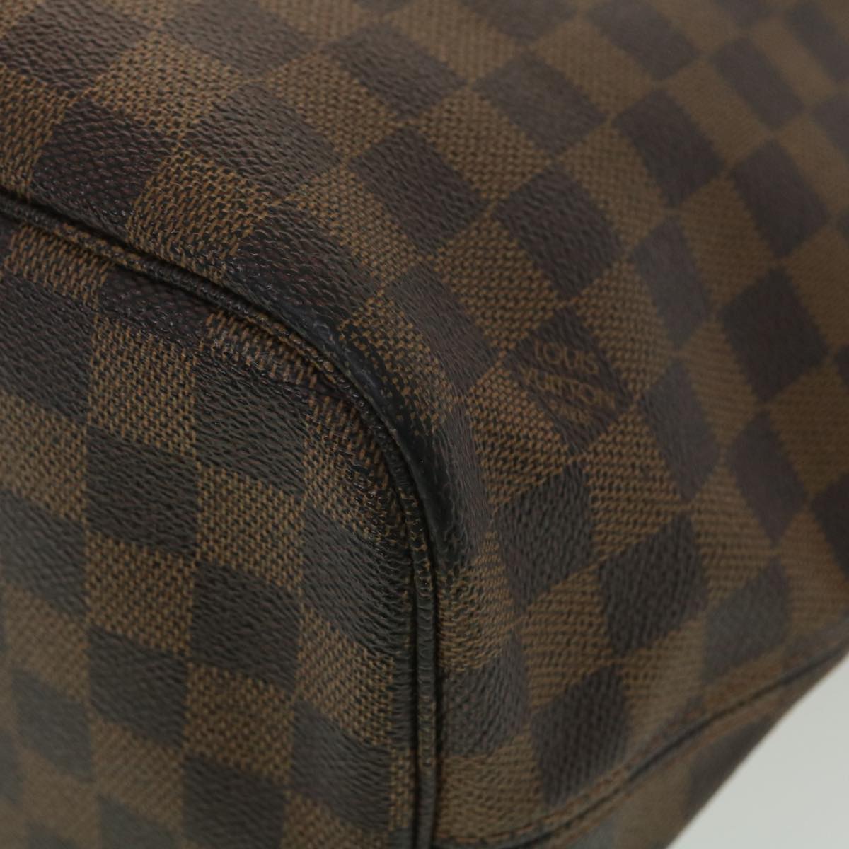 LOUIS VUITTON Damier Ebene Neverfull MM Tote Bag N51105 LV Auth rd4337