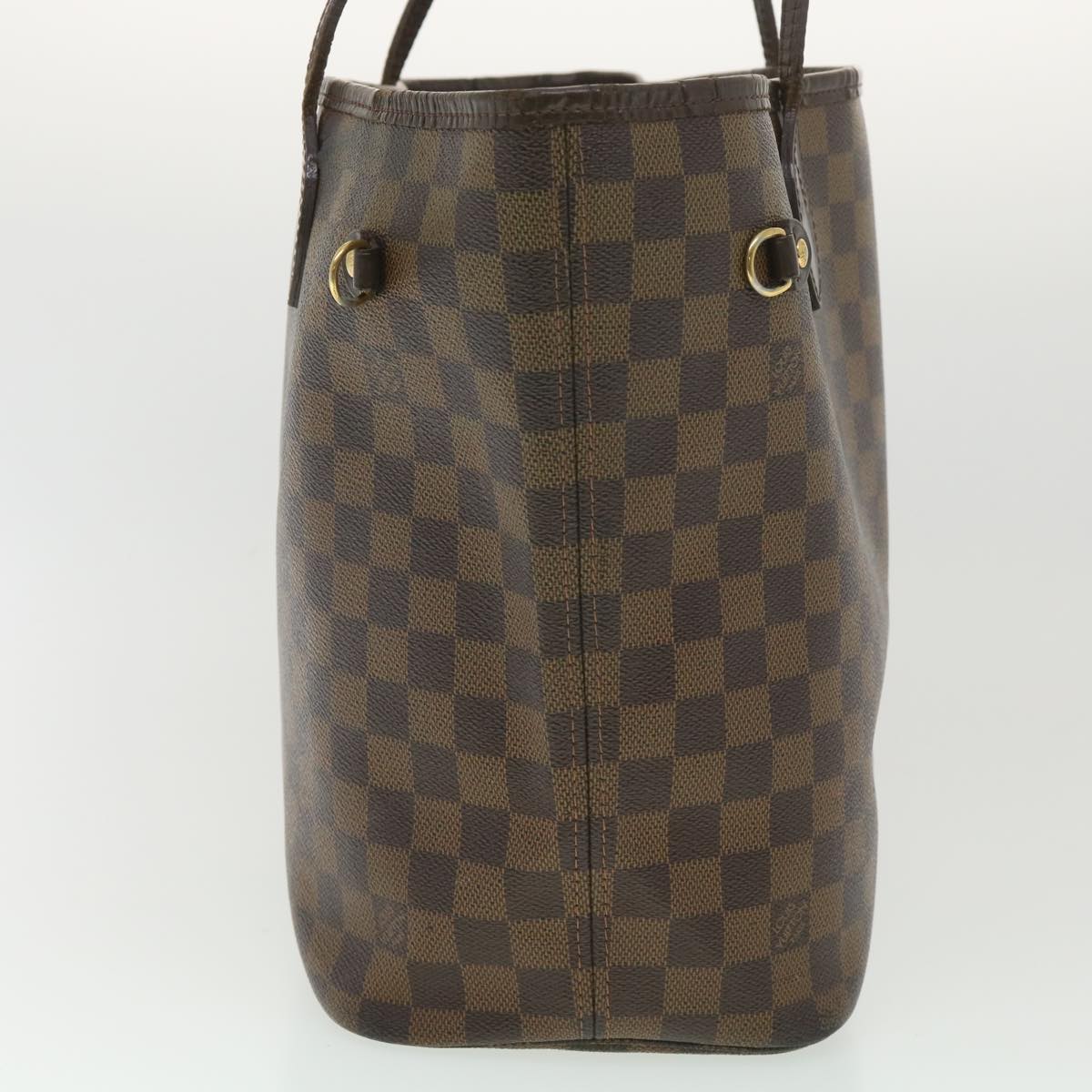 LOUIS VUITTON Damier Ebene Neverfull MM Tote Bag N51105 LV Auth rd4337