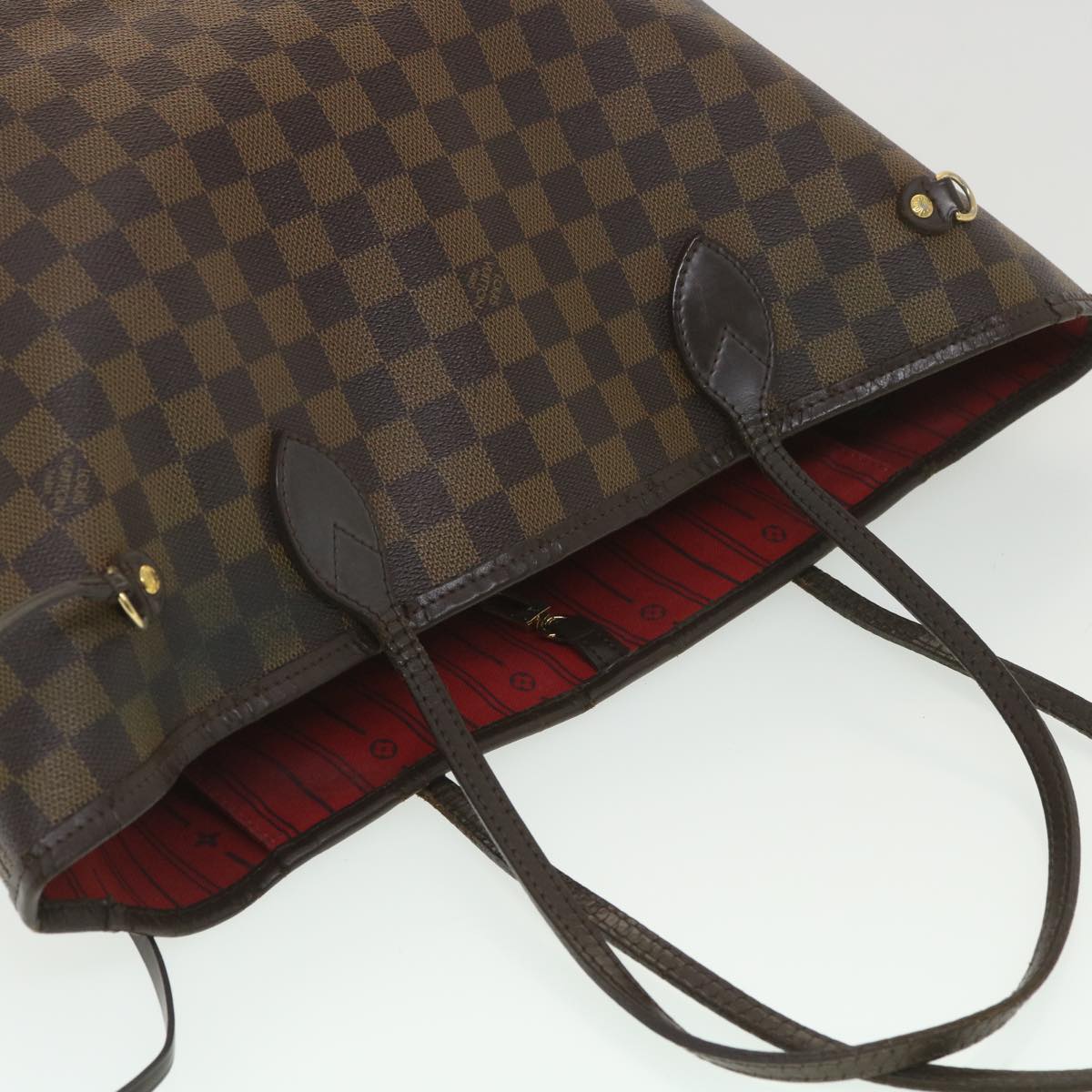 LOUIS VUITTON Damier Ebene Neverfull MM Tote Bag N51105 LV Auth rd4337