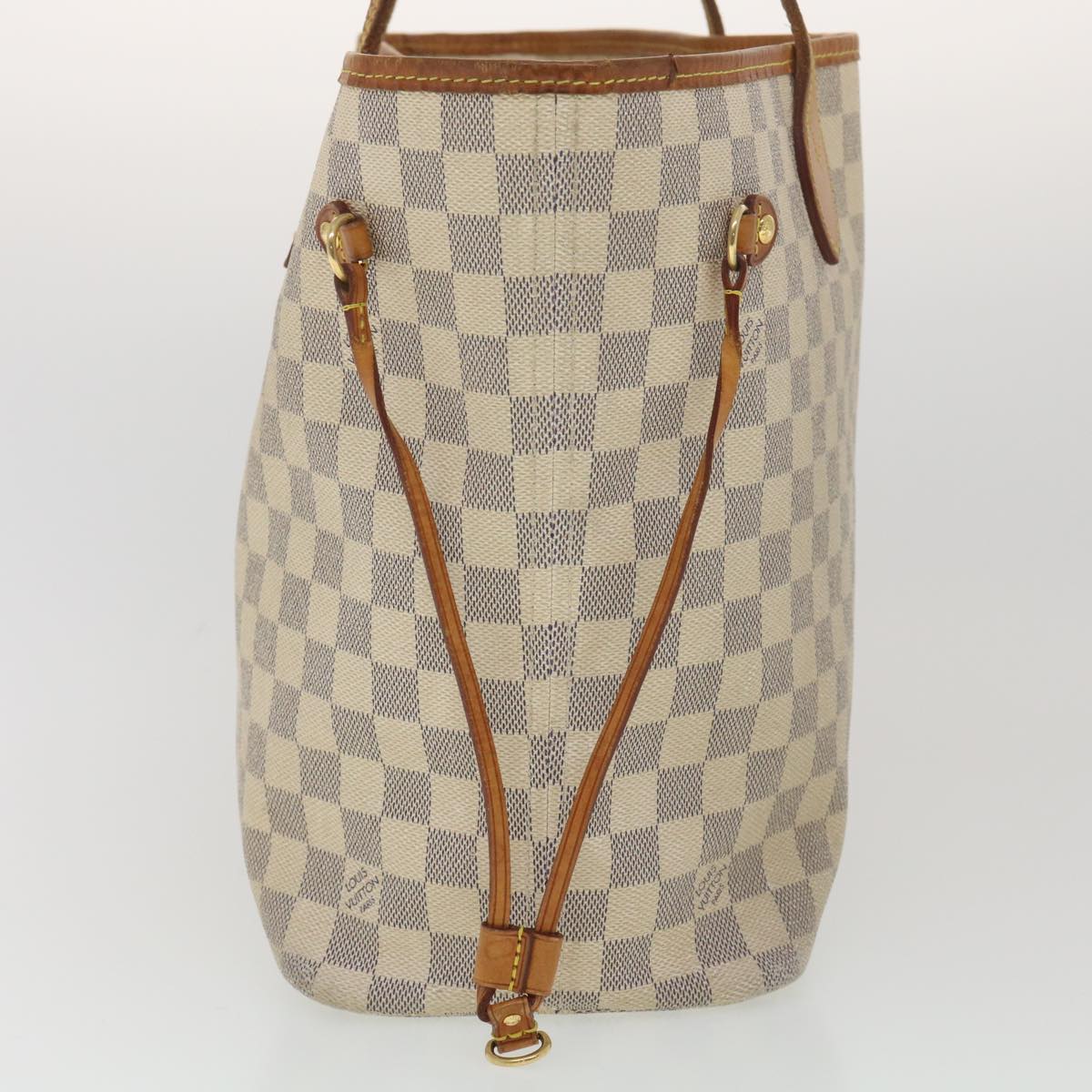 LOUIS VUITTON Damier Azur Neverfull MM Tote Bag N41605 LV Auth rd4361