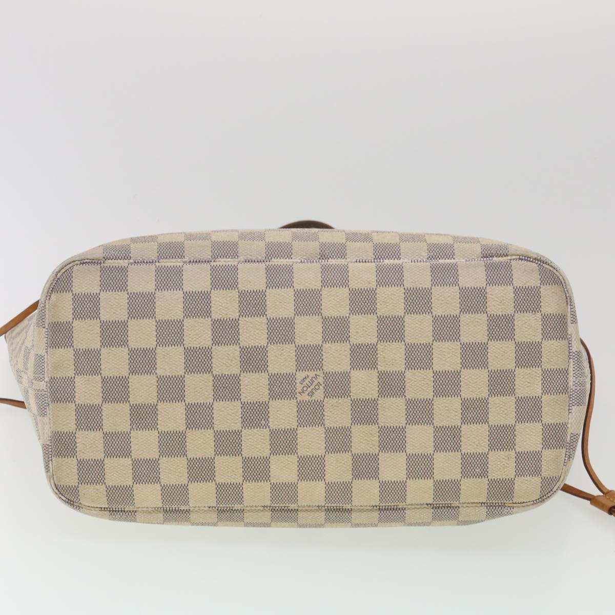 LOUIS VUITTON Damier Azur Neverfull MM Tote Bag N41605 LV Auth rd4361