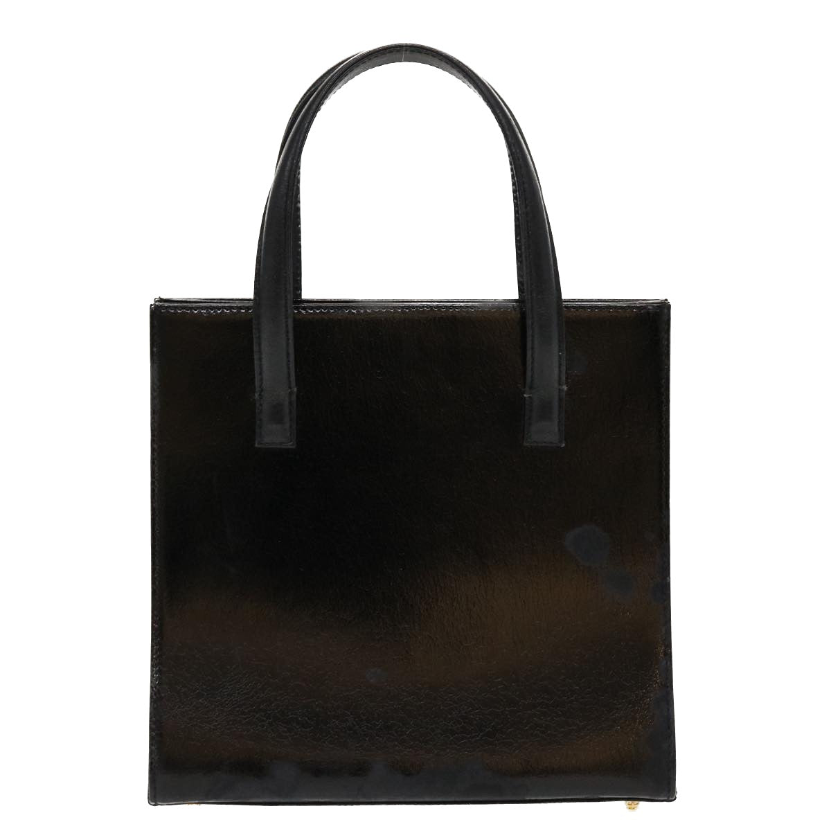 FENDI Hand Bag Leather 2way Black Auth rd4371 - 0