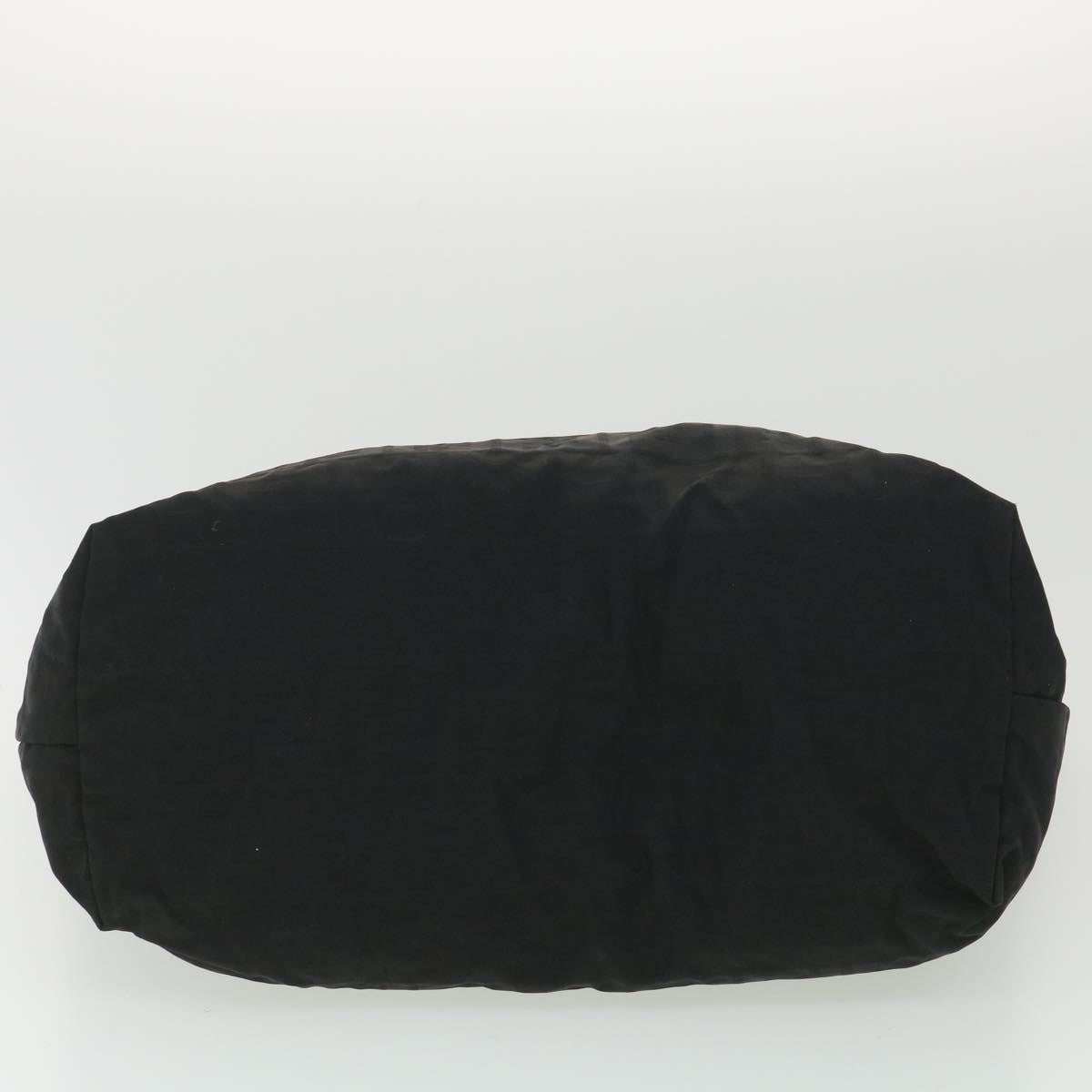 FENDI Zucca Canvas Tote Bag Nylon Black Auth rd4391