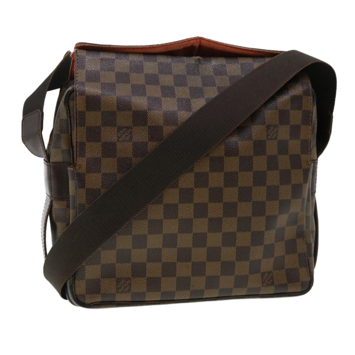 LOUIS VUITTON Damier Ebene Naviglio Shoulder Bag N45255 LV Auth rd4406