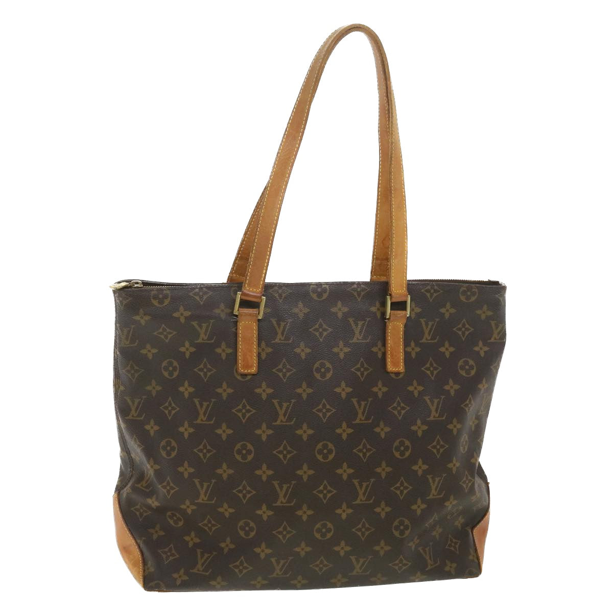 LOUIS VUITTON Monogram Cabas Mezzo Tote Bag M51151 LV Auth rd4457