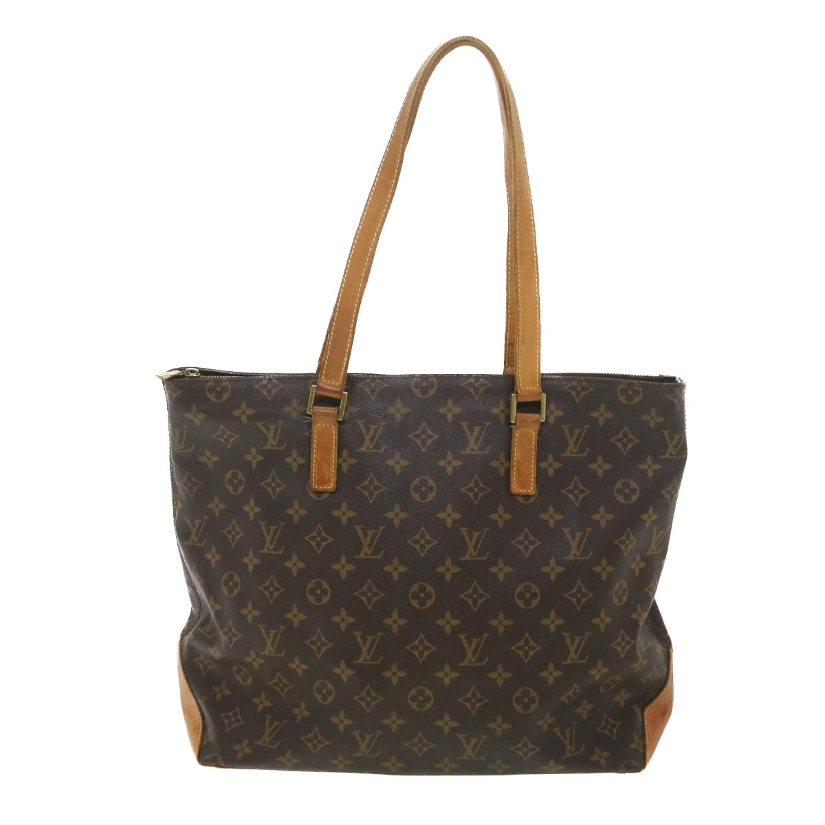 LOUIS VUITTON Monogram Cabas Mezzo Tote Bag M51151 LV Auth rd4457