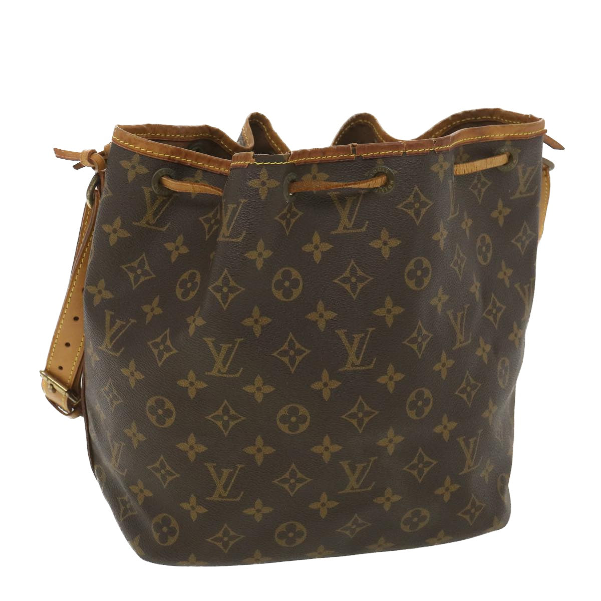 LOUIS VUITTON Monogram Petit Noe Shoulder Bag M42226 LV Auth rd4459