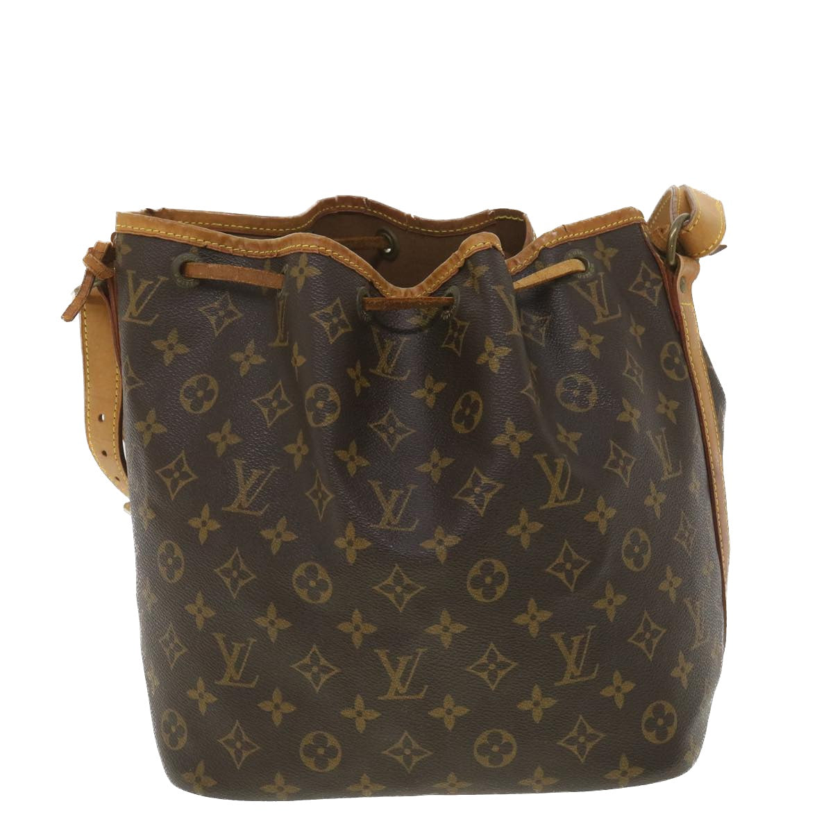 LOUIS VUITTON Monogram Petit Noe Shoulder Bag M42226 LV Auth rd4459