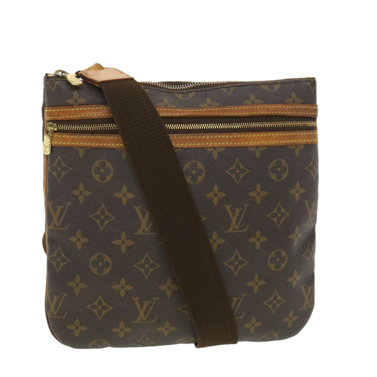 LOUIS VUITTON Monogram Pochette Bosphore Shoulder Bag M40044 LV Auth rd4465