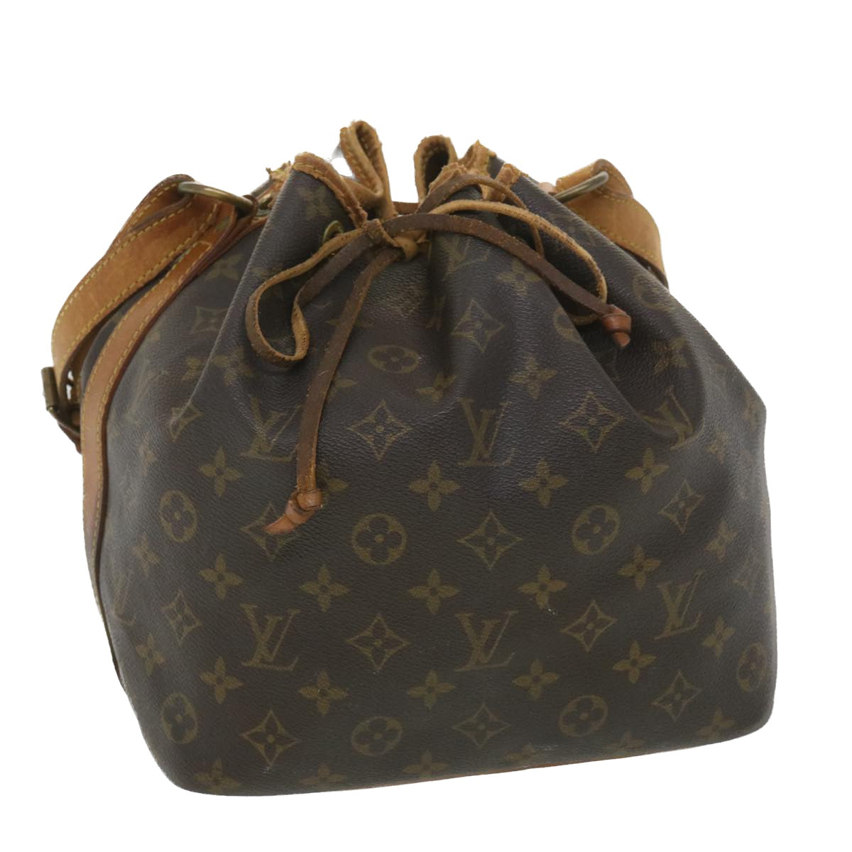 LOUIS VUITTON Monogram Petit Noe Shoulder Bag M42226 LV Auth rd4479