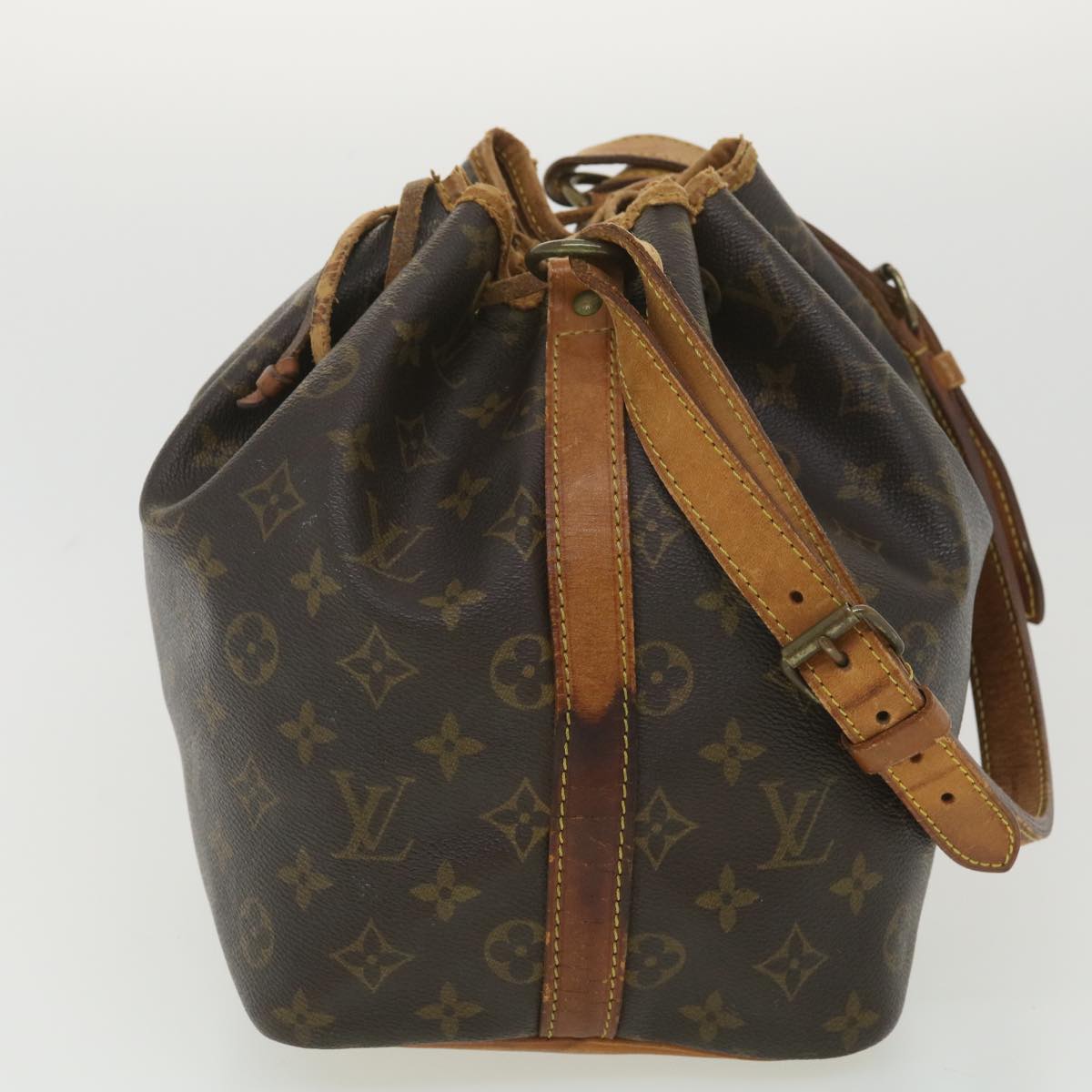 LOUIS VUITTON Monogram Petit Noe Shoulder Bag M42226 LV Auth rd4479