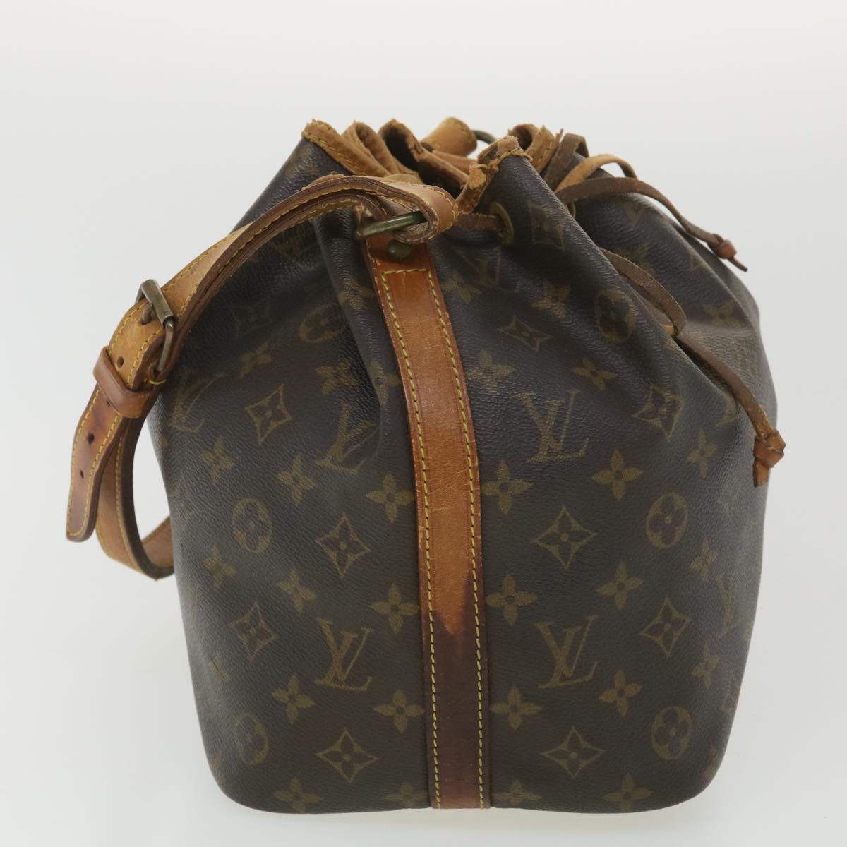 LOUIS VUITTON Monogram Petit Noe Shoulder Bag M42226 LV Auth rd4479