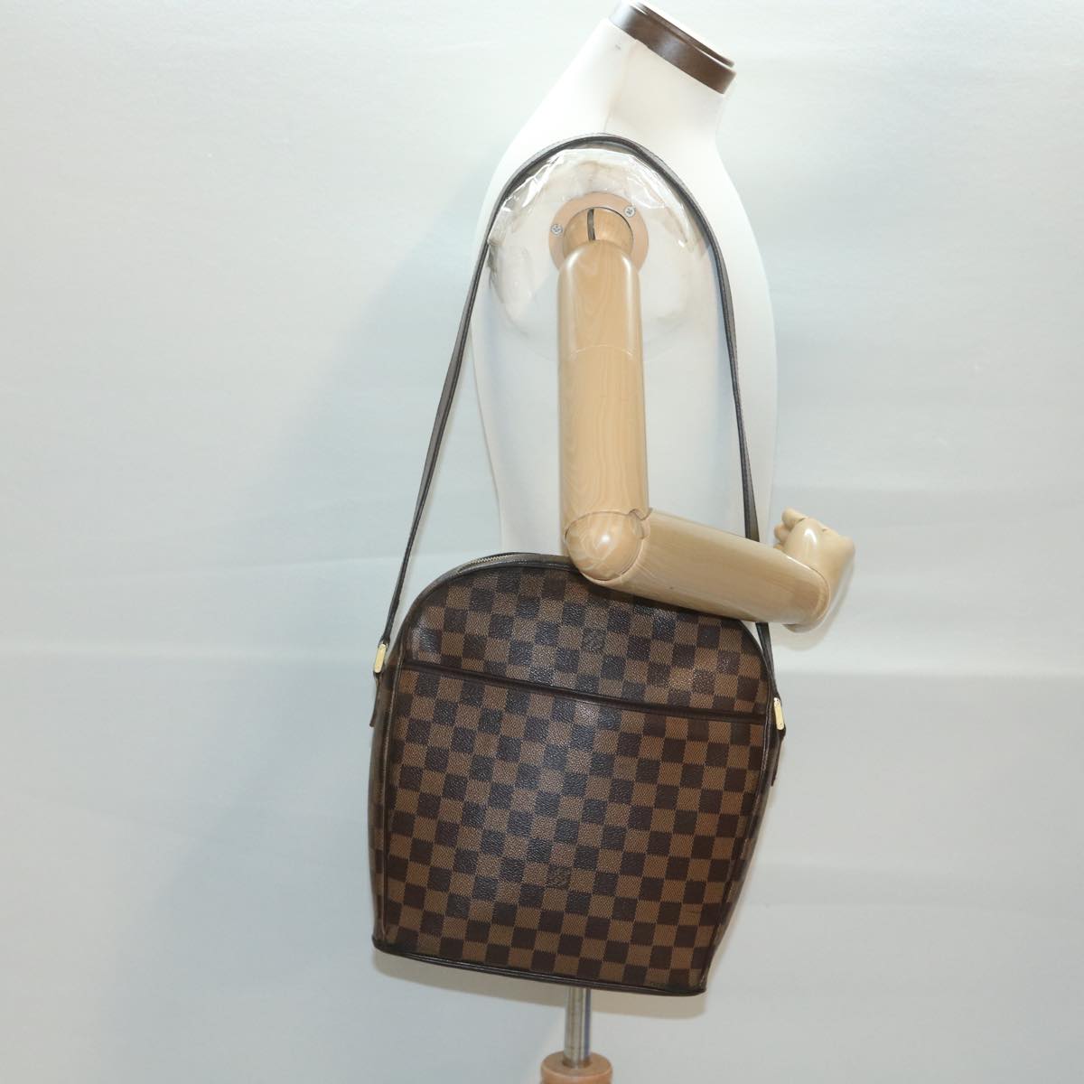 LOUIS VUITTON Damier Ebene Ipanema GM Shoulder Bag N51292 LV Auth rd4490