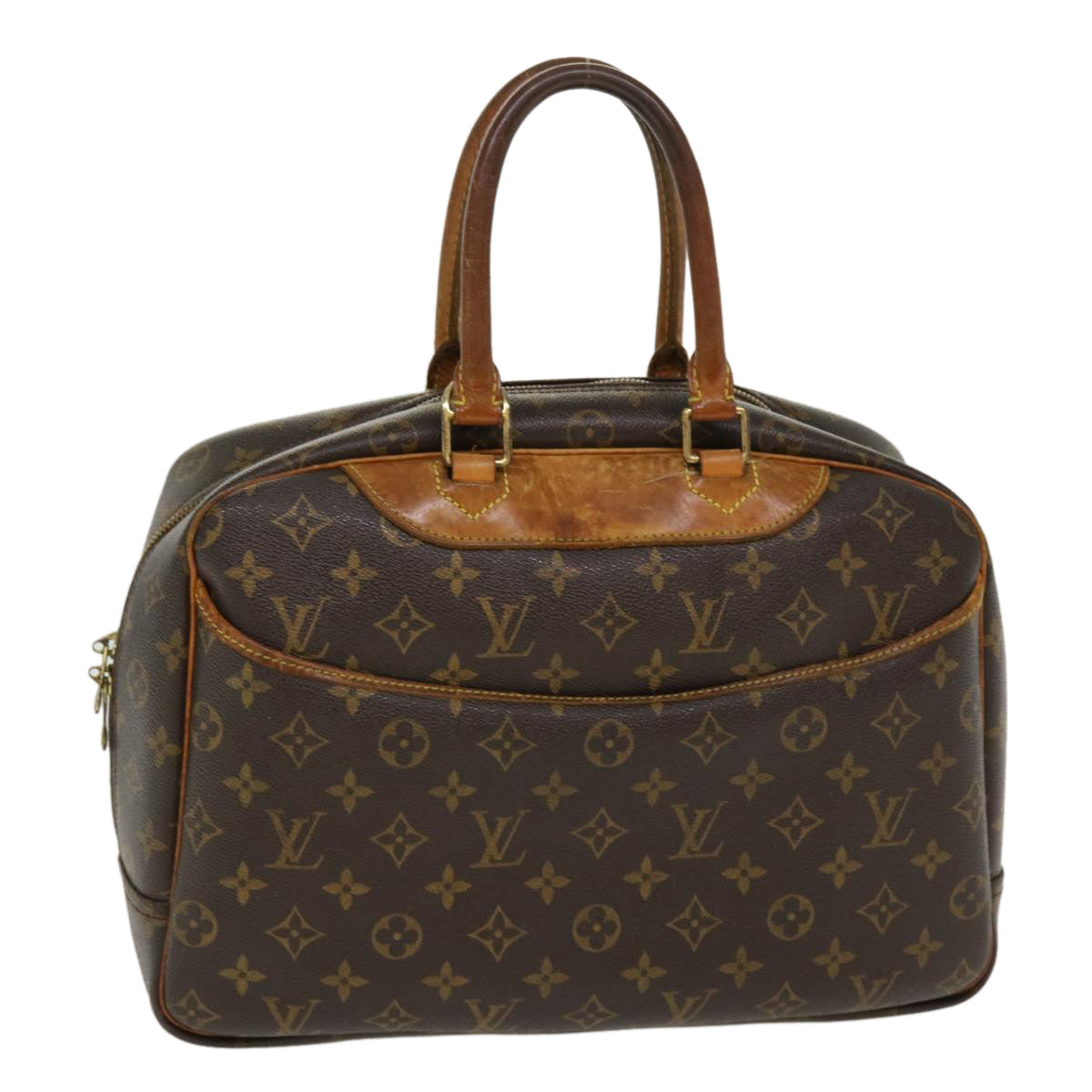 LOUIS VUITTON Monogram Deauville Hand Bag M47270 LV Auth rd4491