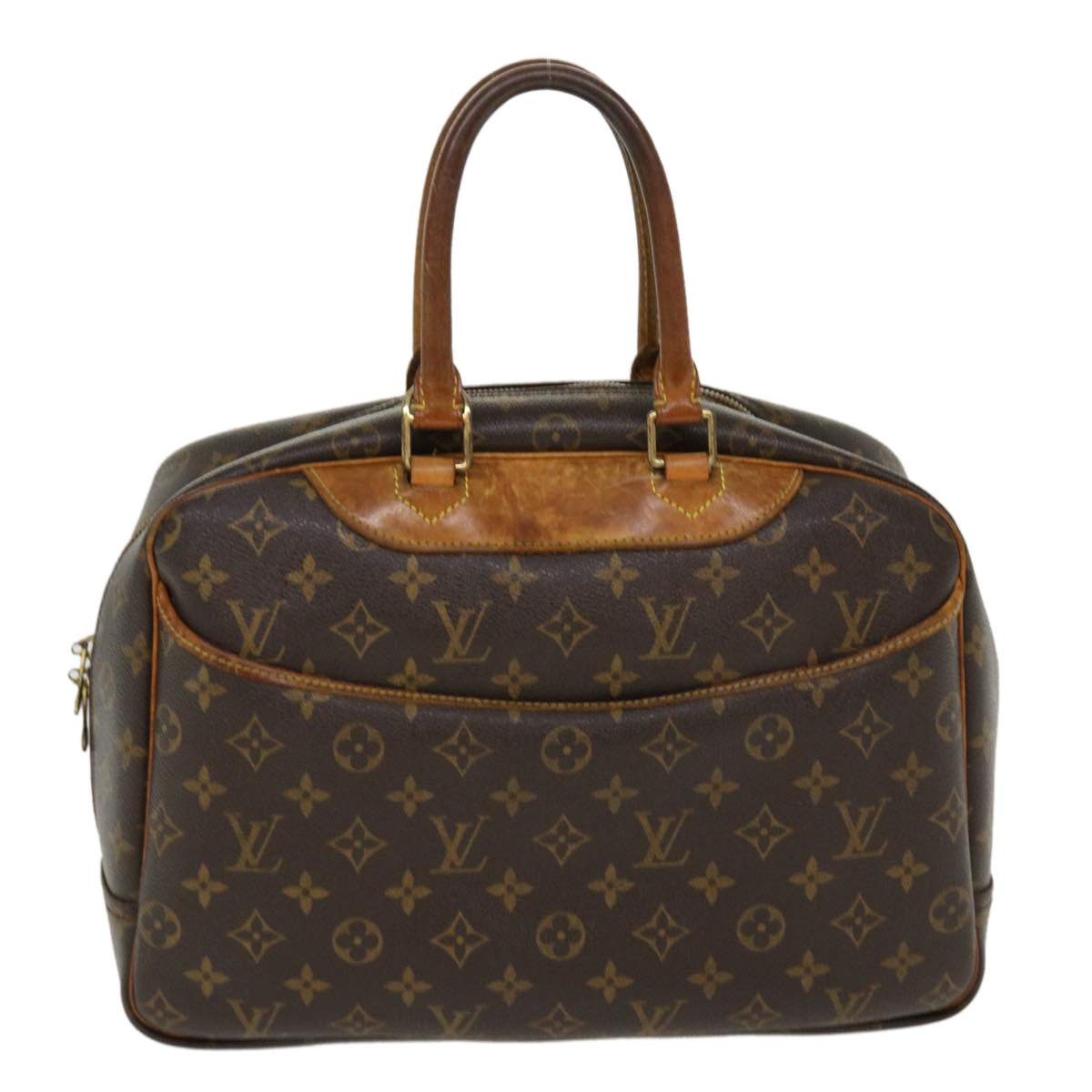 LOUIS VUITTON Monogram Deauville Hand Bag M47270 LV Auth rd4491