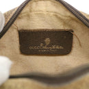 GUCCI Web Sherry Line GG Canvas Shoulder Bag PVC Leather Beige Green Auth rd4502-10