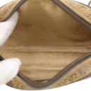 GUCCI Web Sherry Line GG Canvas Shoulder Bag PVC Leather Beige Green Auth rd4502-11