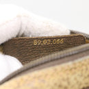 GUCCI Web Sherry Line GG Canvas Shoulder Bag PVC Leather Beige Green Auth rd4502-12