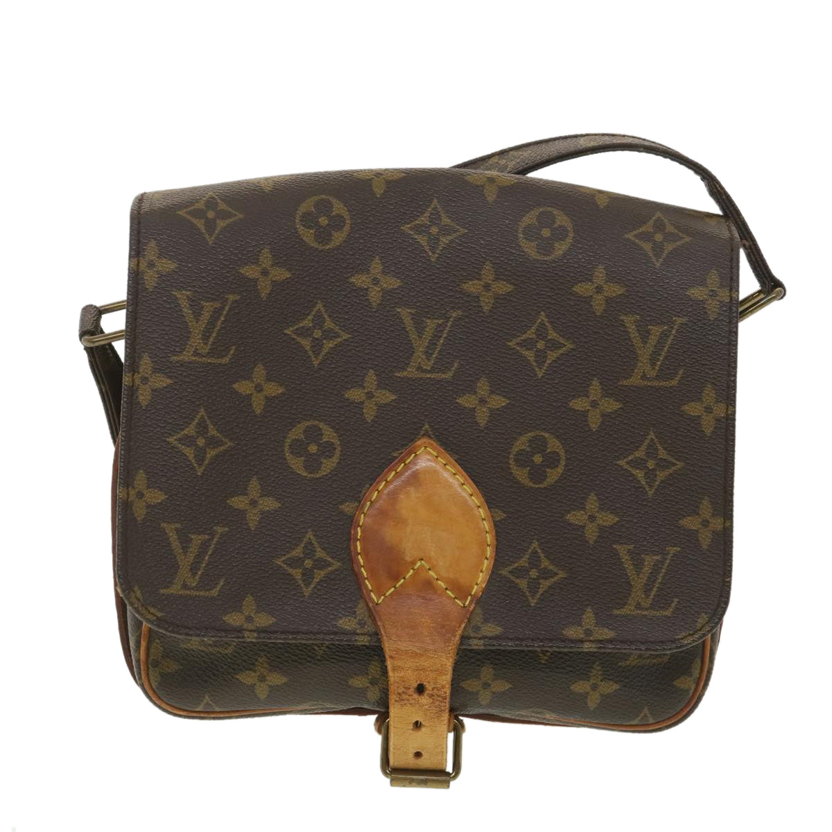 LOUIS VUITTON Monogram Cartouchiere MM Shoulder Bag M51253 LV Auth rd4529