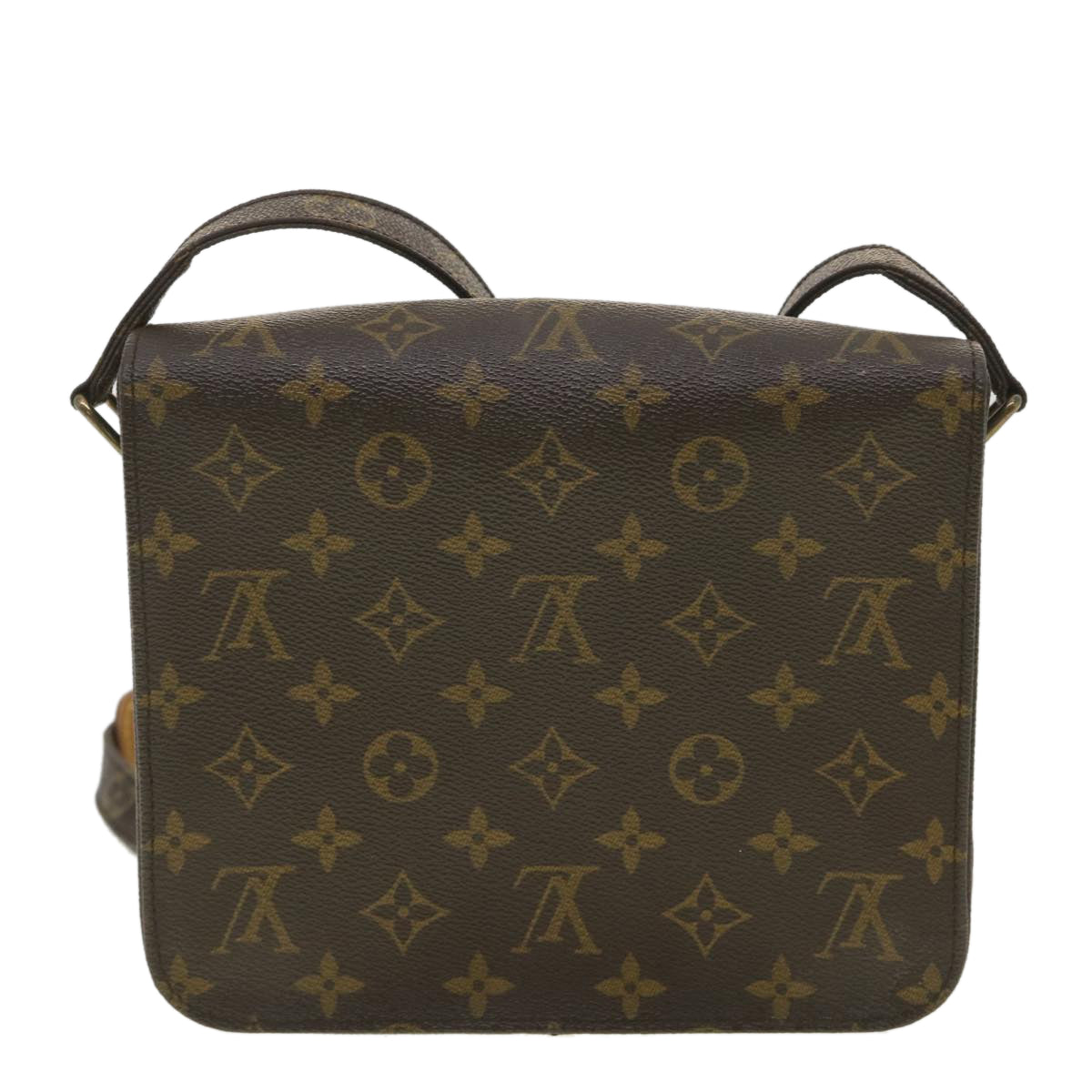 LOUIS VUITTON Monogram Cartouchiere MM Shoulder Bag M51253 LV Auth rd4529