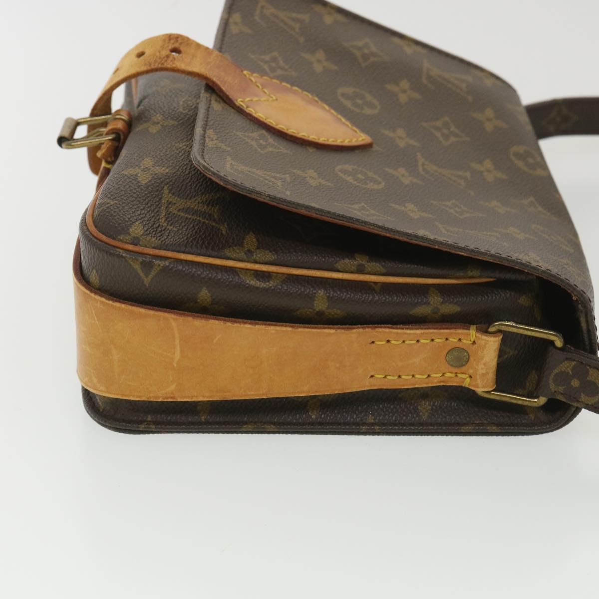 LOUIS VUITTON Monogram Cartouchiere MM Shoulder Bag M51253 LV Auth rd4529