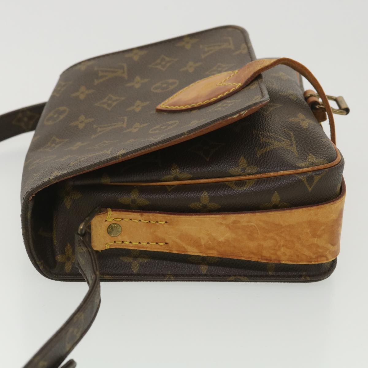 LOUIS VUITTON Monogram Cartouchiere MM Shoulder Bag M51253 LV Auth rd4529