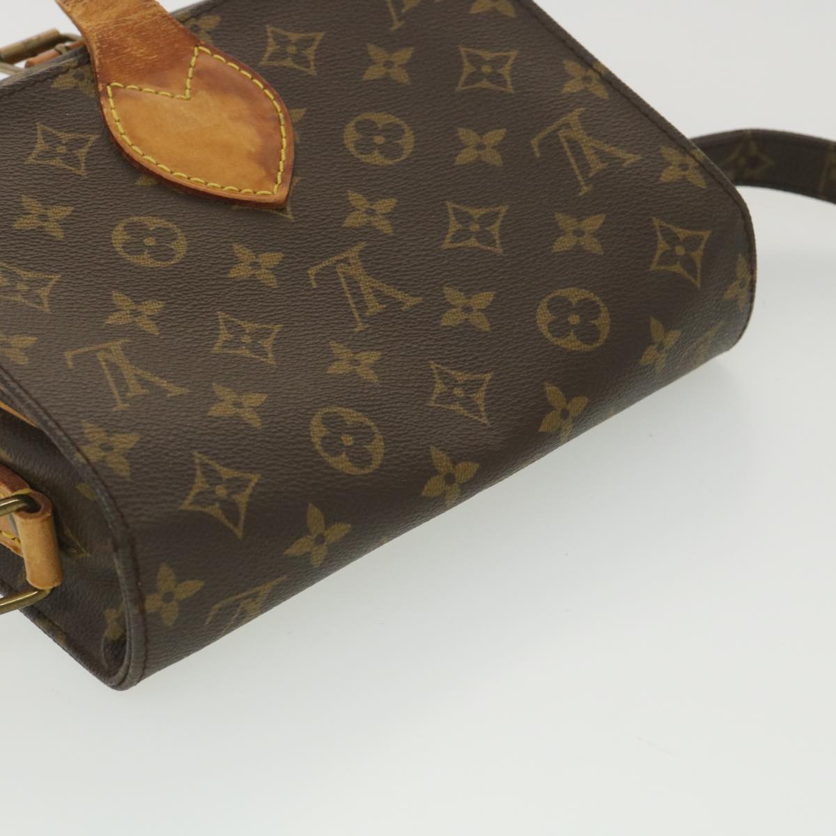 LOUIS VUITTON Monogram Cartouchiere MM Shoulder Bag M51253 LV Auth rd4529