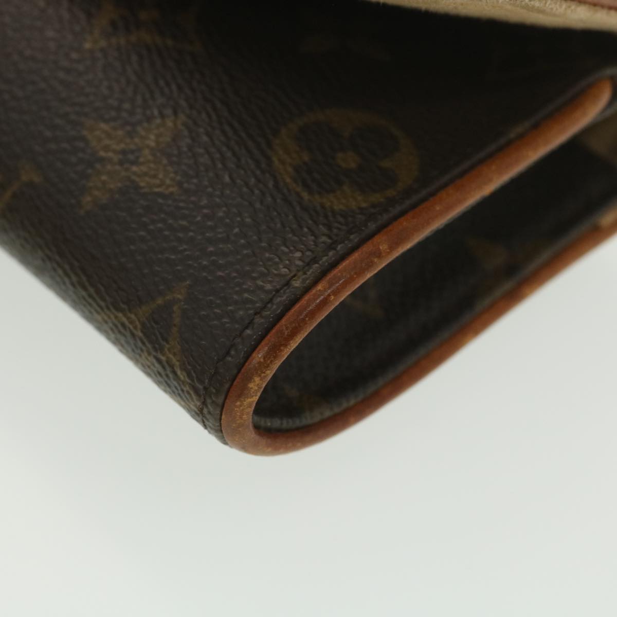 LOUIS VUITTON Monogram Pochette Twin PM Shoulder Bag M51854 LV Auth rd4531