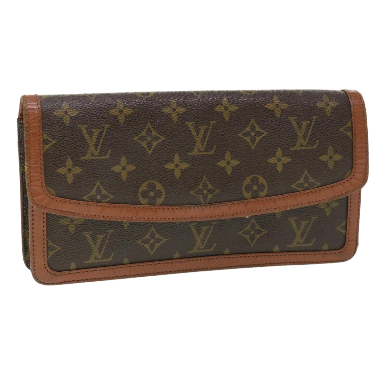 LOUIS VUITTON Monogram Pochette Dam PM Clutch Bag M51812 LV Auth rd4540