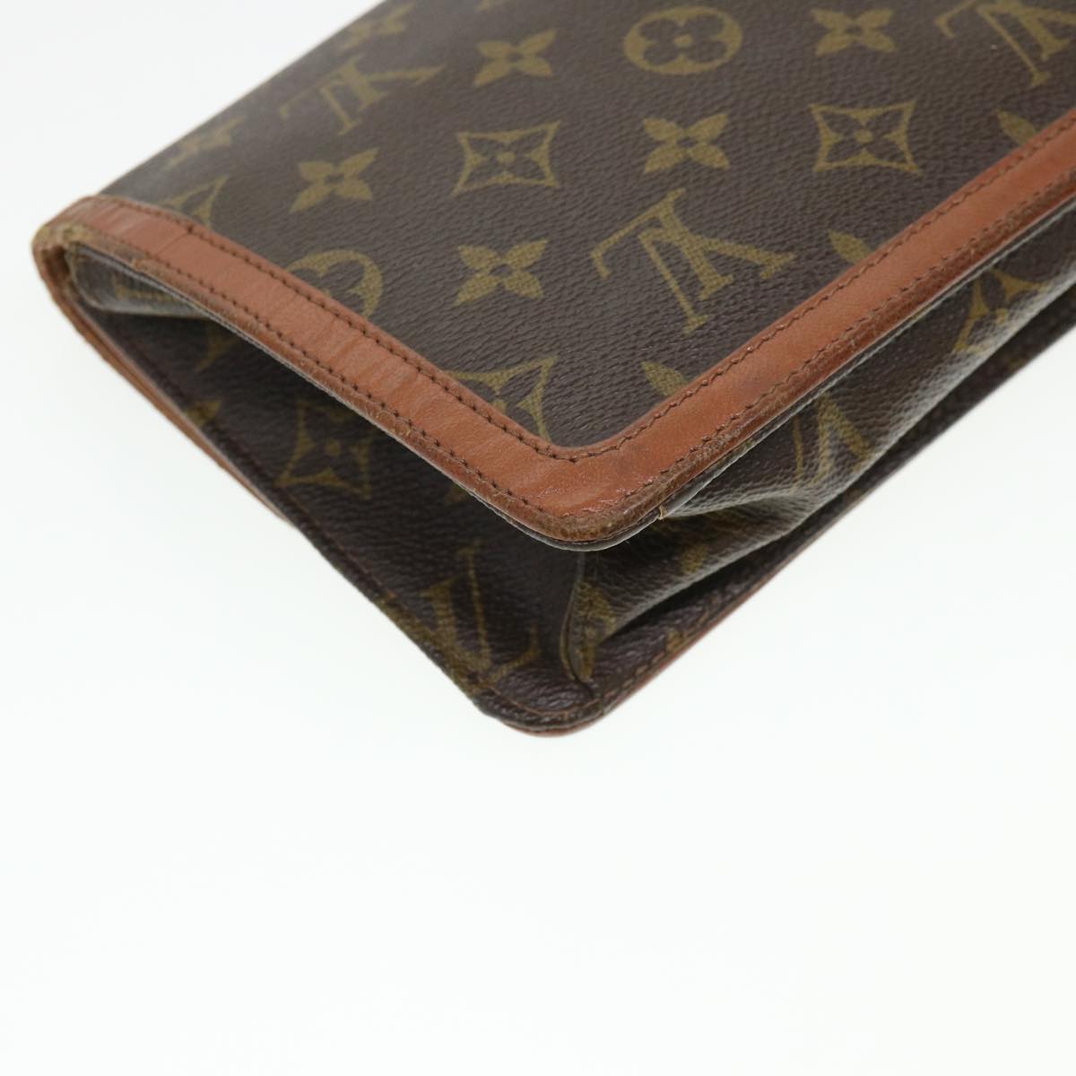 LOUIS VUITTON Monogram Pochette Dam PM Clutch Bag M51812 LV Auth rd4540