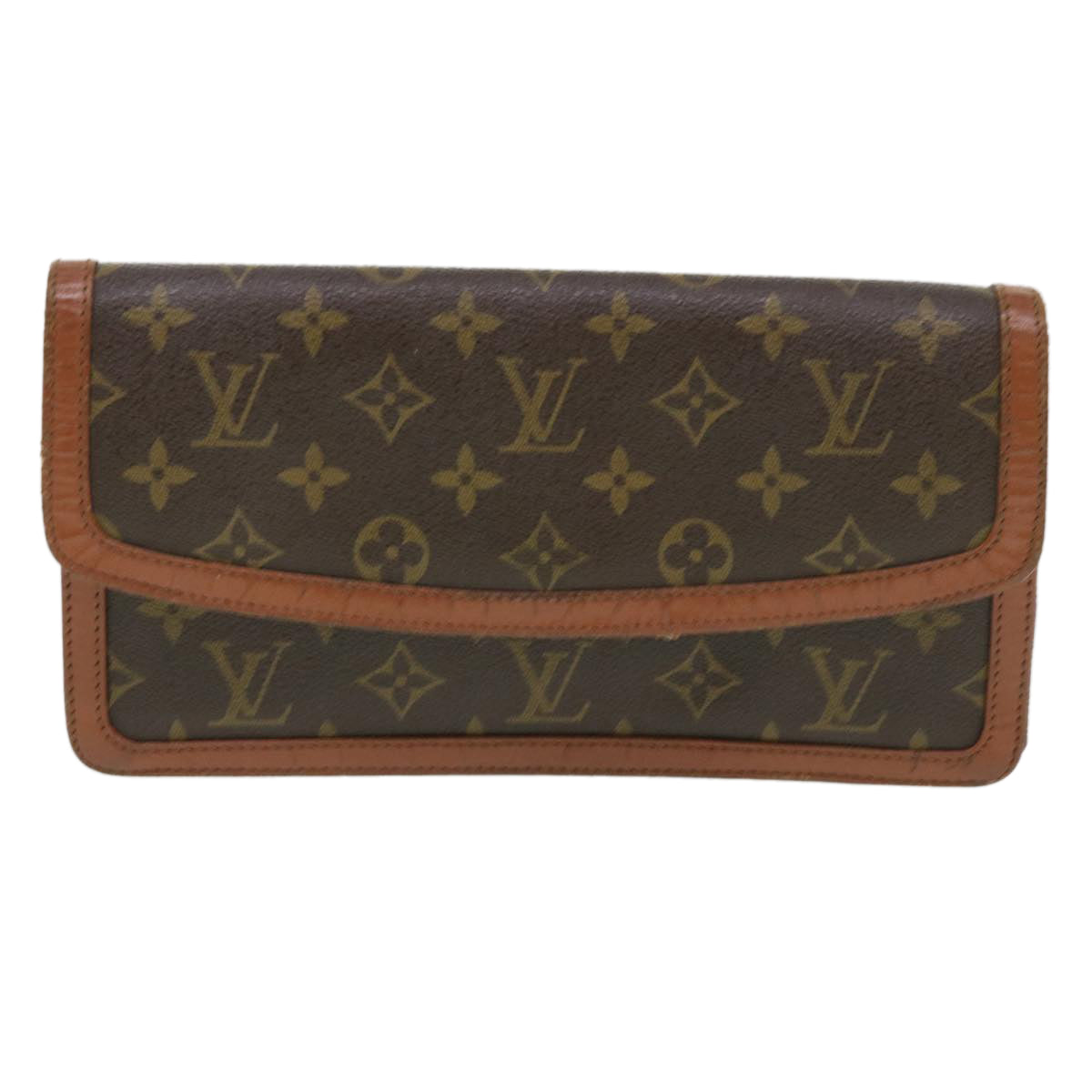 LOUIS VUITTON Monogram Pochette Dam PM Clutch Bag M51812 LV Auth rd4540