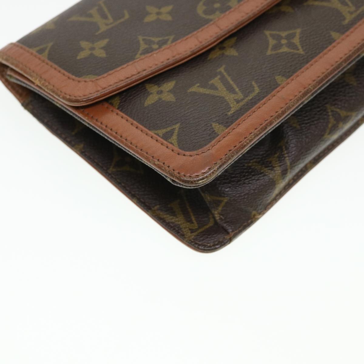 LOUIS VUITTON Monogram Pochette Dam PM Clutch Bag M51812 LV Auth rd4540