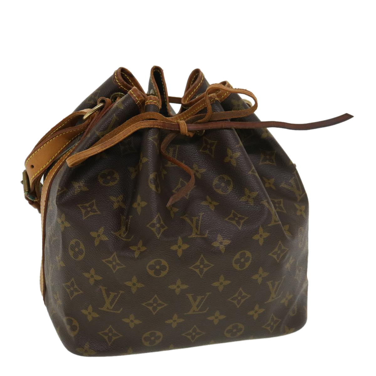 LOUIS VUITTON Monogram Petit Noe Shoulder Bag M42226 LV Auth rd4577