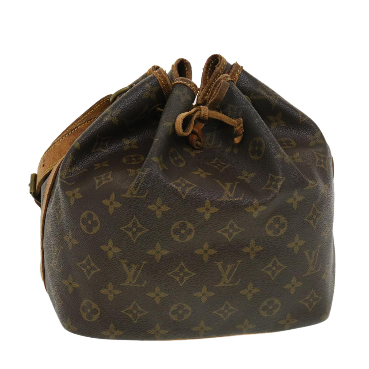 LOUIS VUITTON Monogram Petit Noe Shoulder Bag M42226 LV Auth rd4578