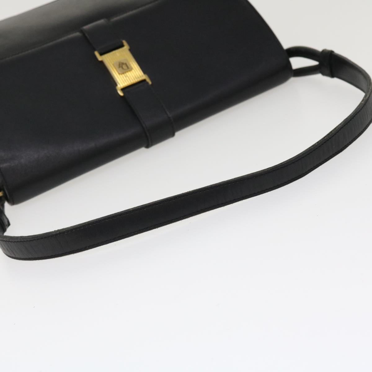 Christian Dior Shoulder Bag Leather Black Auth rd4580