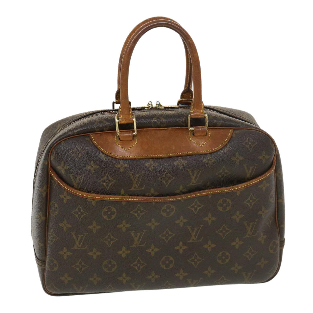 LOUIS VUITTON Monogram Deauville Hand Bag M47270 LV Auth rd4600