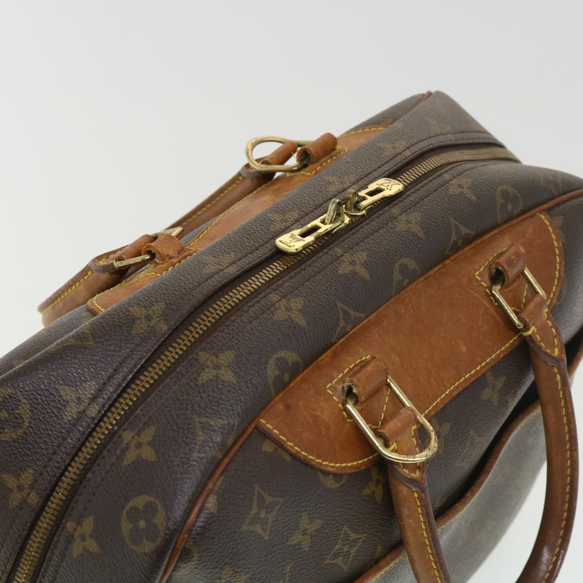 LOUIS VUITTON Monogram Deauville Hand Bag M47270 LV Auth rd4600