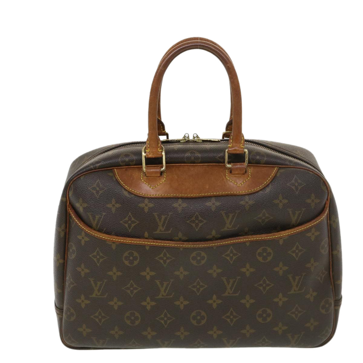 LOUIS VUITTON Monogram Deauville Hand Bag M47270 LV Auth rd4600