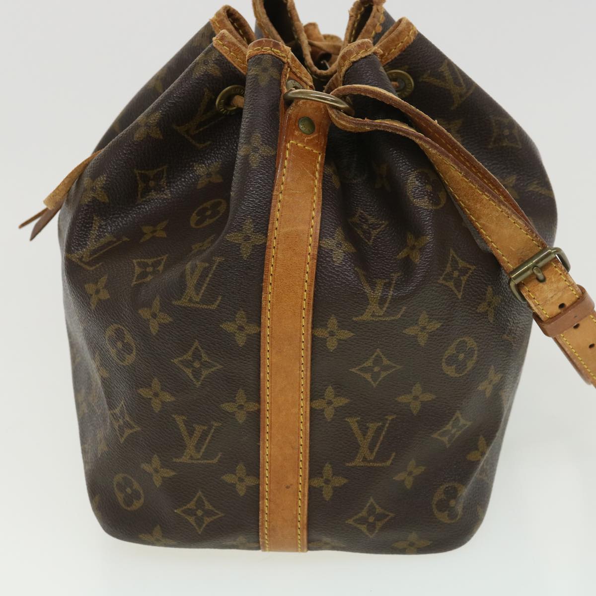 LOUIS VUITTON Monogram Petit Noe Shoulder Bag M42226 LV Auth rd4601