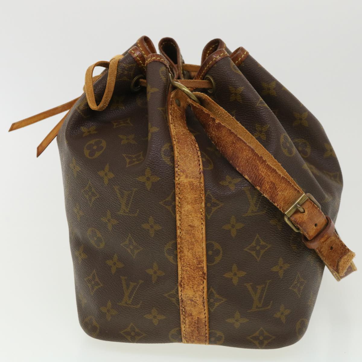 LOUIS VUITTON Monogram Petit Noe Shoulder Bag M42226 LV Auth rd4605