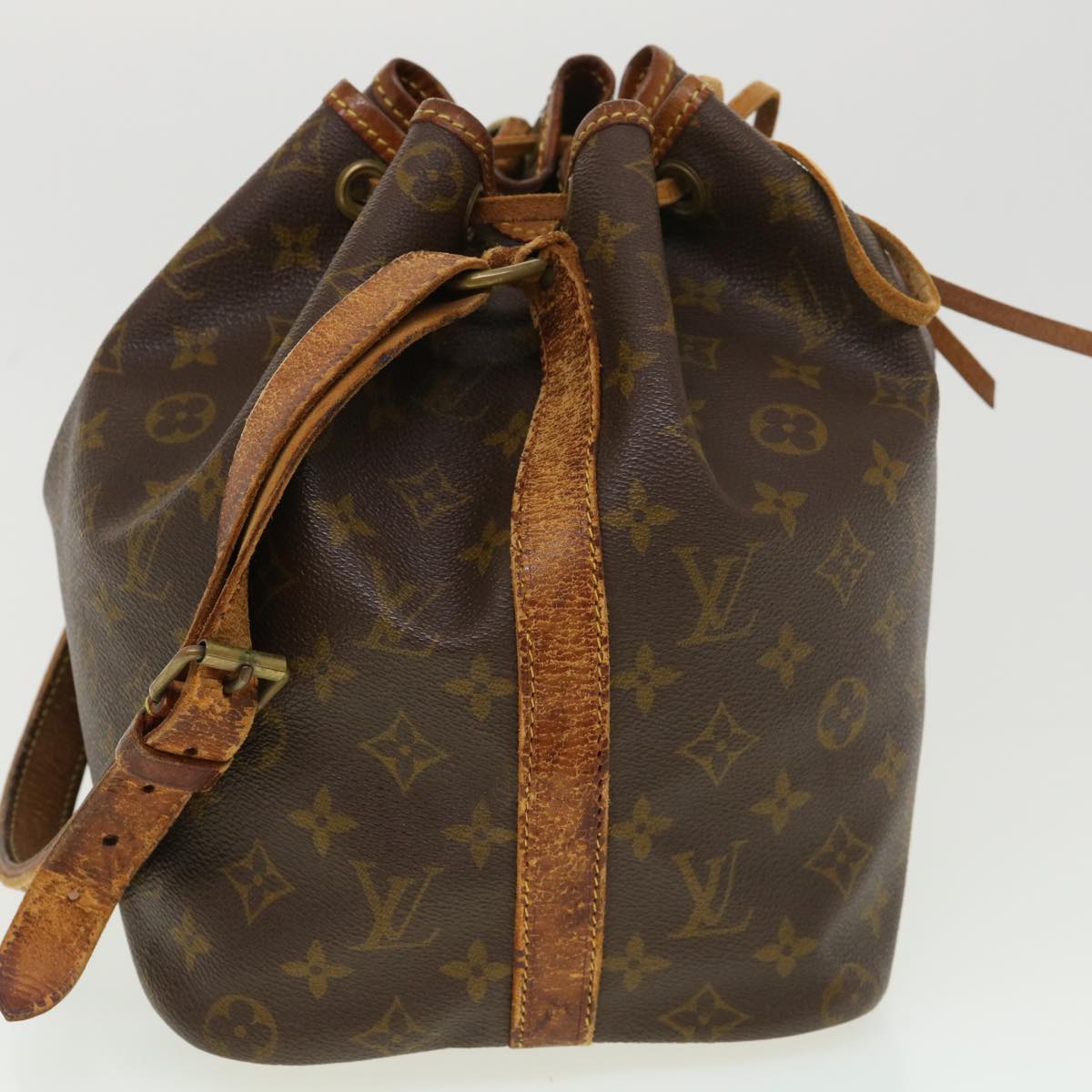 LOUIS VUITTON Monogram Petit Noe Shoulder Bag M42226 LV Auth rd4605