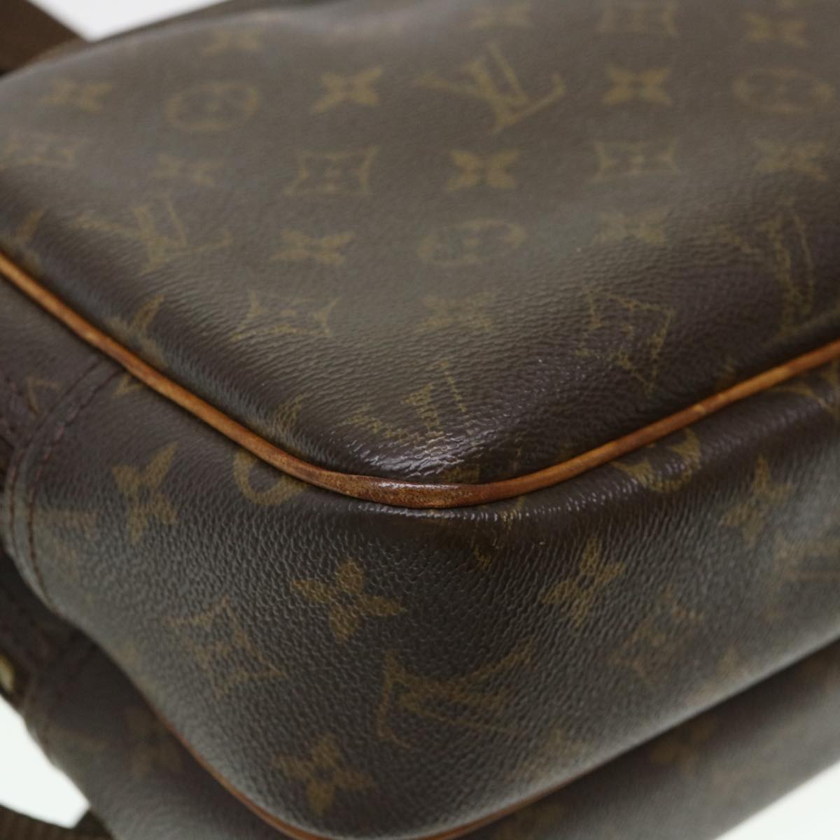 LOUIS VUITTON Monogram Reporter PM Shoulder Bag M45254 LV Auth rd4610