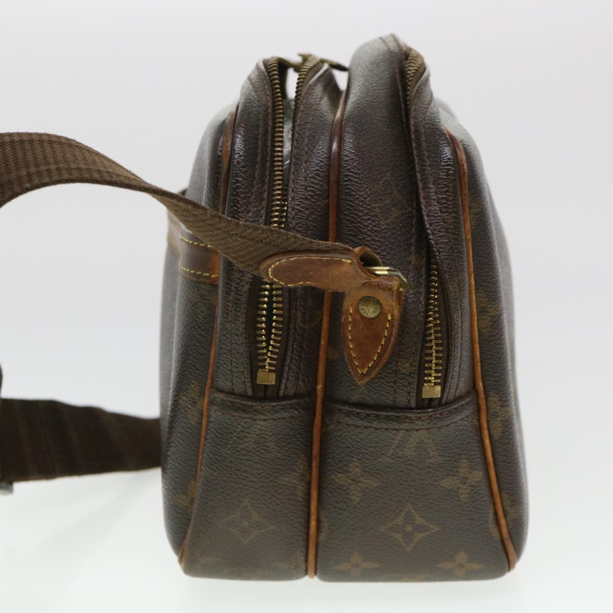 LOUIS VUITTON Monogram Reporter PM Shoulder Bag M45254 LV Auth rd4610